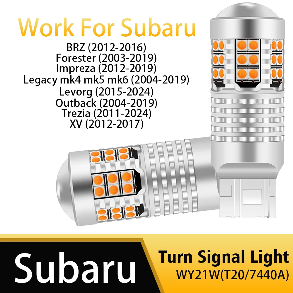 2pcs LED Turn Signal Light Blub Canbus WY21W 7440A For Subaru BRZ XV Forester Impreza Legacy mk4 mk5 mk6 Levorg Outback Trezia
2pcs LED Turn Signal Light Blub Canbus WY21W 7440A For Subaru BRZ XV Forester Impreza Legacy mk4 mk5 mk6 Levorg Outback Trezia