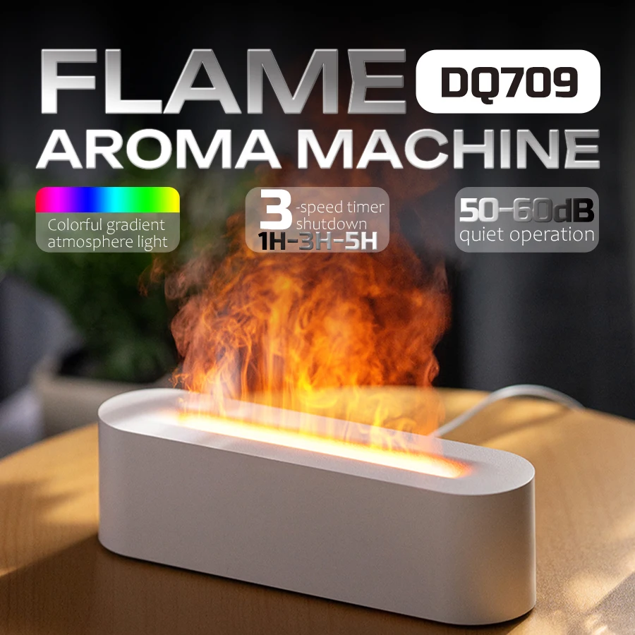 2026 New Flame Aroma Humidifier, 7 Color Night Light, 3 Timers, 150ml, Fine Mist, Quiet, Essential Oil Diffuser for Home Office
2026 New Flame Aroma Humidifier, 7 Color Night Light, 3 Timers, 150ml, Fine Mist, Quiet, Essential Oil Diffuser for Home Office