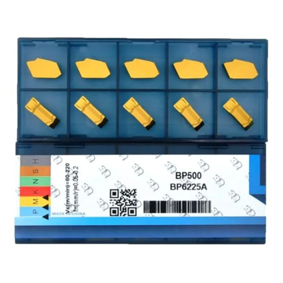 SP500 Carbide Inserts 5.0mm Width CNC Lathe Grooving Cut-Off Parting Tool for Steel CVD Yellow Coating Self-Locking Blades fit
SP500 Carbide Inserts 5.0mm Width CNC Lathe Grooving Cut-Off Parting Tool for Steel CVD Yellow Coating Self-Locking Blades fit