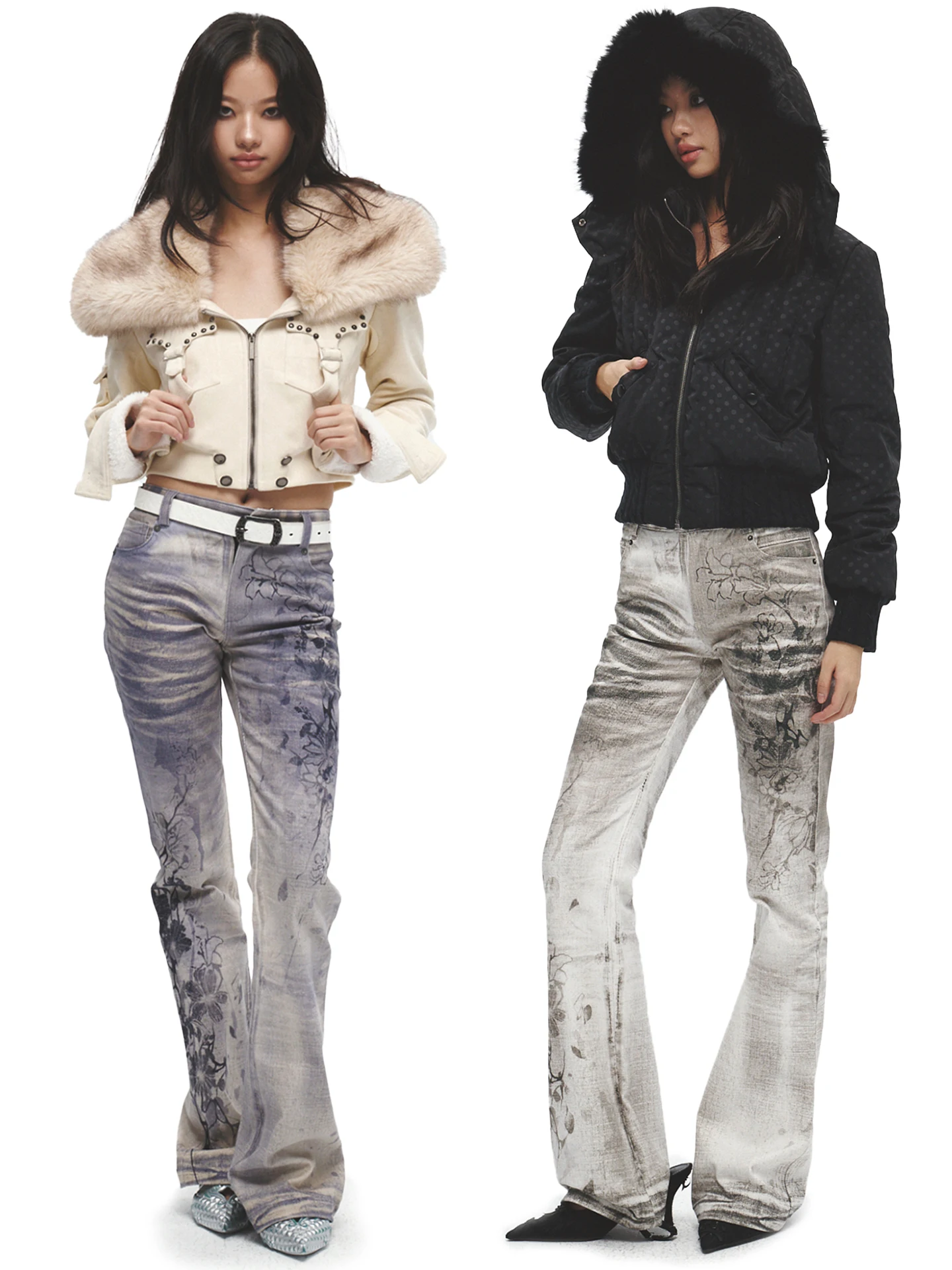 Faychui Утягивающие джинсы с принтом, повседневные длинные брюки из смеси хлопка, асимметричные молодежные джинсы Bell Bot с принтом Water-Media
Faychui Утягивающие джинсы с принтом, повседневные длинные брюки из смеси хлопка, асимметричные молодежные джинсы Bell Bot с принтом Water-Media