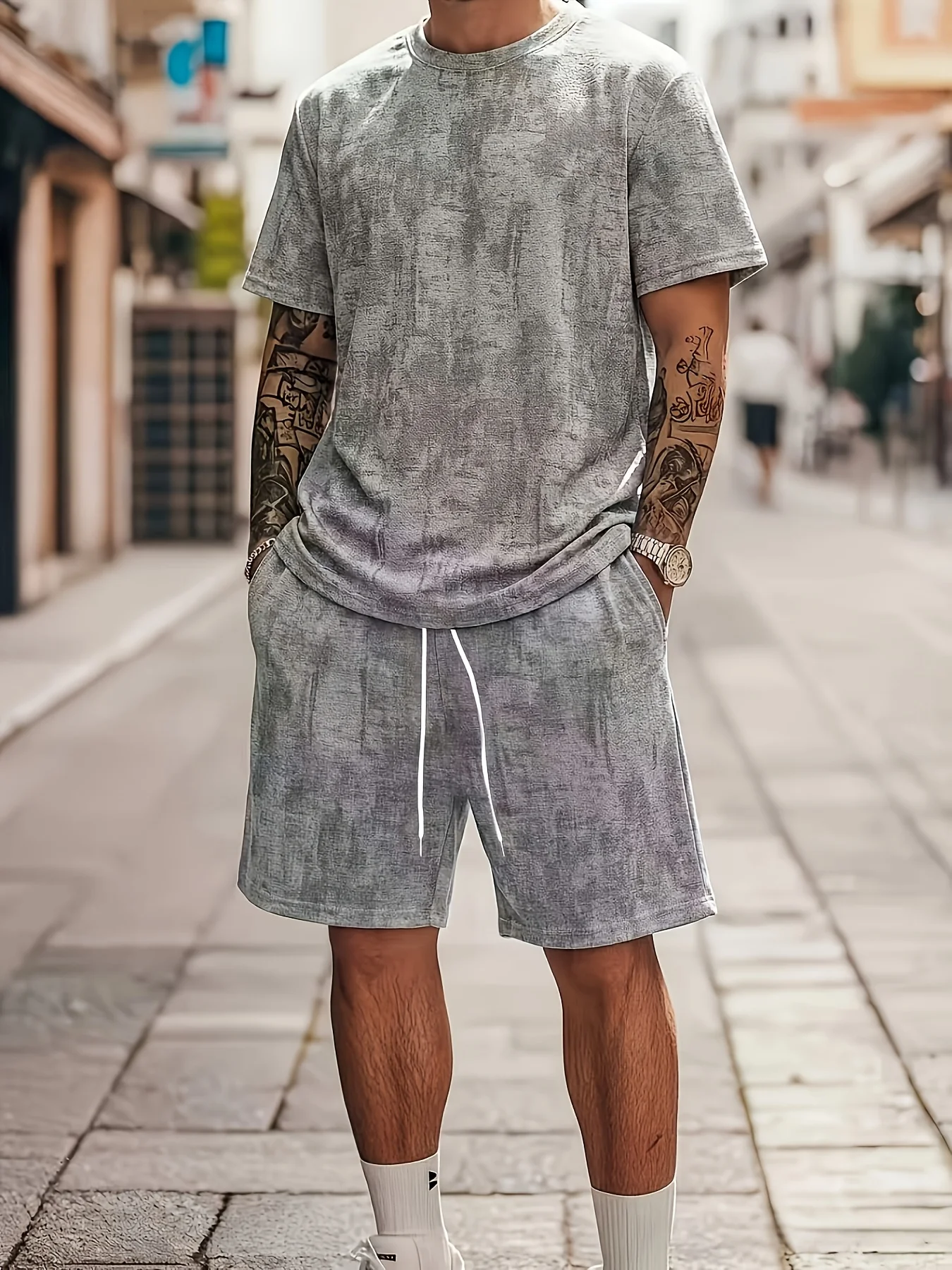 Summer Casual Men's 3D Print Clothing T-shirts And Shorts 2 Piece Set Loose Beach Short Sleeve T-shirt Drawstring Shorts Suit
Summer Casual Men's 3D Print Clothing T-shirts And Shorts 2 Piece Set Loose Beach Short Sleeve T-shirt Drawstring Shorts Suit
