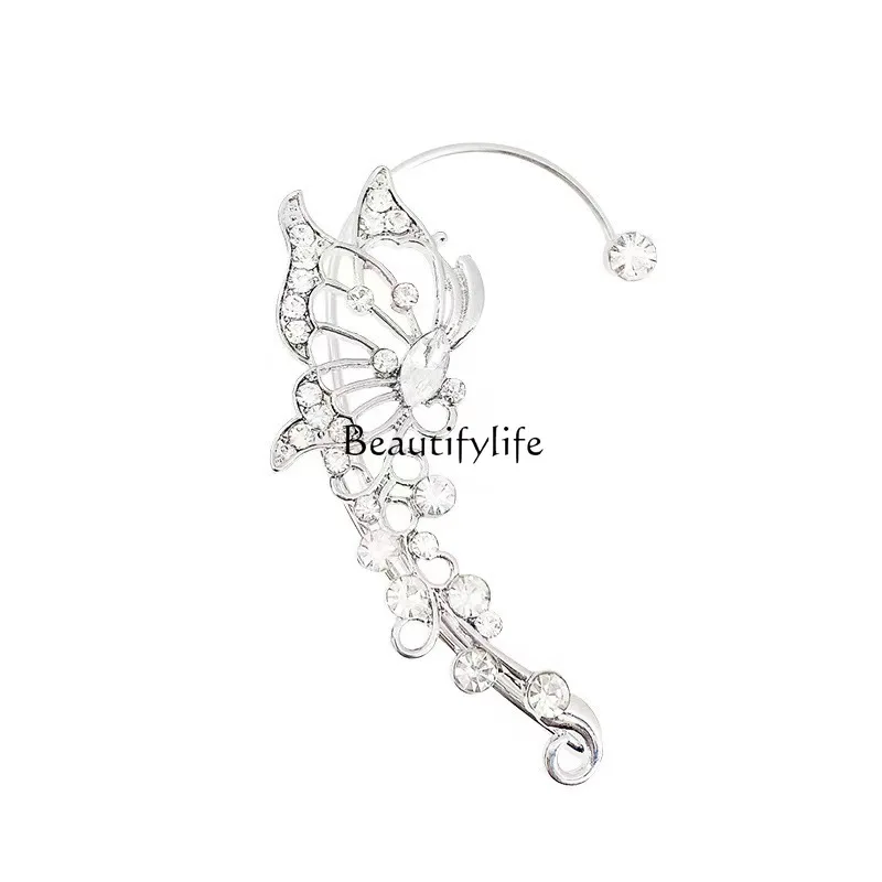 Super fairy butterfly elf without ear piercing ear hanging niche design high-end earrings
Super fairy butterfly elf without ear piercing ear hanging niche design high-end earrings