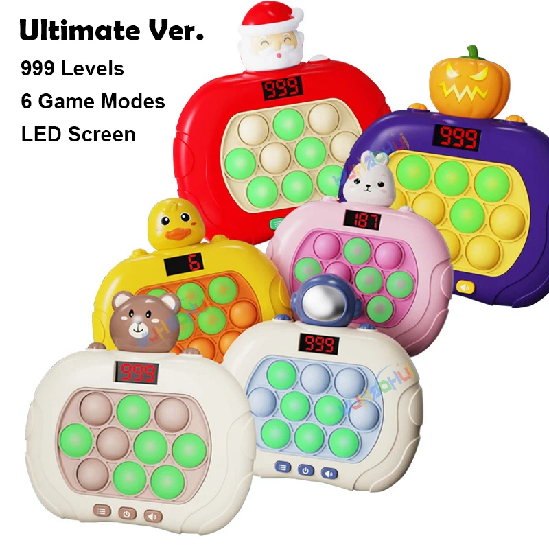 999 Levels Version Fidget Toys Pop Light Quick Push Game Console with LED Screen Display for Adult Child Christmas Gift
999 Levels Version Fidget Toys Pop Light Quick Push Game Console with LED Screen Display for Adult Child Christmas Gift