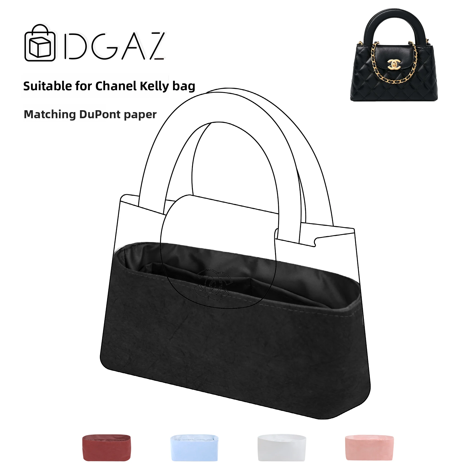 DGAZ Global Brand Style Small Fragrance Bag Black Dupont Paper Inner Bag 48 Hours Same Color Cosmetic Bag Storage Organ...
DGAZ Global Brand Style Small Fragrance Bag Black Dupont Paper Inner Bag 48 Hours Same Color Cosmetic Bag Storage Organ...