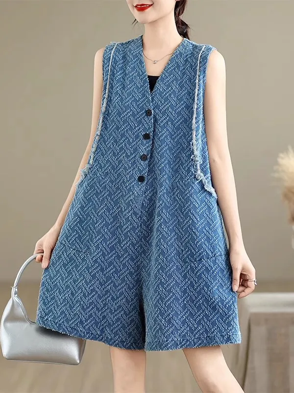 Летний повседневный джинсовый комбинезон V-Ne Svel, женские брюки с высокой талией, хлопковый высококачественный утягивающий модный цельный комбинезон
Летний повседневный джинсовый комбинезон V-Ne Svel, женские брюки с высокой талией, хлопковый высококачественный утягивающий модный цельный комбинезон