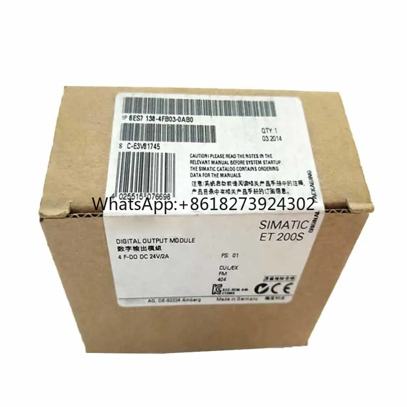 New Original 6ES7 138-4FB03-0AB0 6ES7138-4FB03-0AB warehouse spot fast shipping
New Original 6ES7 138-4FB03-0AB0 6ES7138-4FB03-0AB warehouse spot fast shipping
