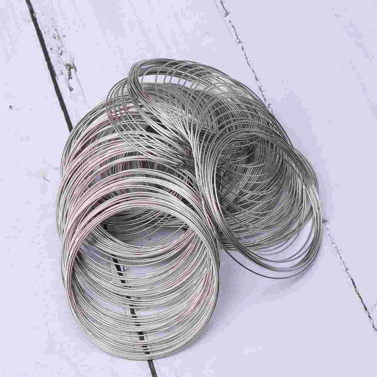 300 Circles 55mm Silver Steel Wire Bracelet Material Jewelry Making Women Girls Lightweight Portable Elegant Design
300 Circles 55mm Silver Steel Wire Bracelet Material Jewelry Making Women Girls Lightweight Portable Elegant Design