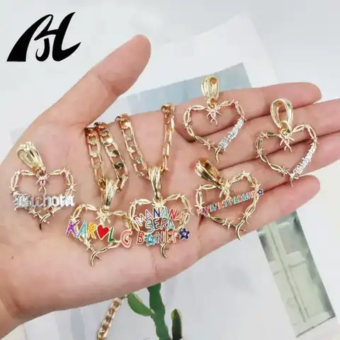 14k vergoldeter Manana Sera Bonito Anhänger Hit Sänger Karol G Glam Punk Gothic Legierung Geschenk Herzförmige Karol G Halskette für Fans