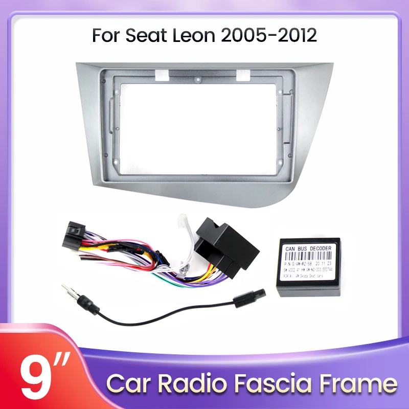 LHD 9 inch Stereo Panel Wiring Harness Power Cable Adapter Canbus Decoder For Seat Leon 2 2005-2012 Car Radio Fascias Frame
LHD 9 inch Stereo Panel Wiring Harness Power Cable Adapter Canbus Decoder For Seat Leon 2 2005-2012 Car Radio Fascias Frame
