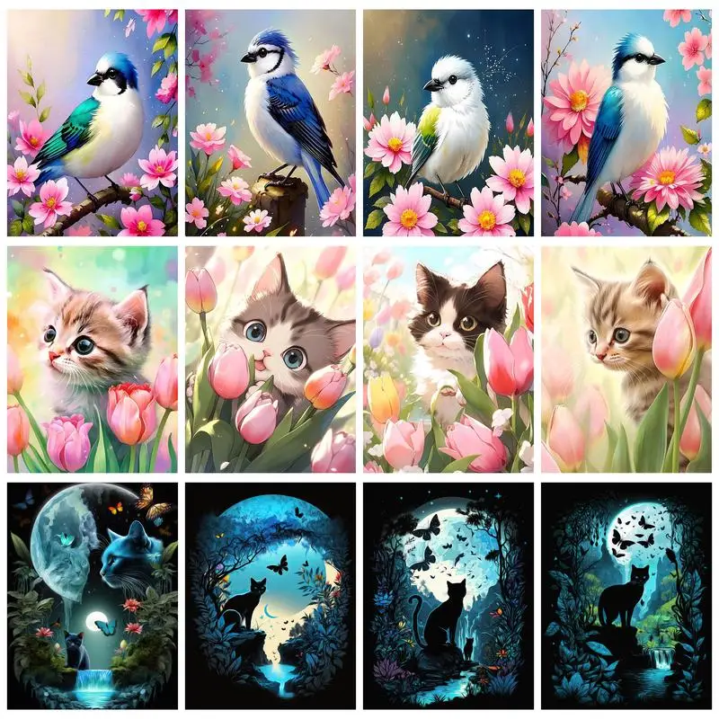 RUOPOTY Painting By Numbers For Beginner Kits Animals surrounded by flowers For Home Decor
RUOPOTY Painting By Numbers For Beginner Kits Animals surrounded by flowers For Home Decor