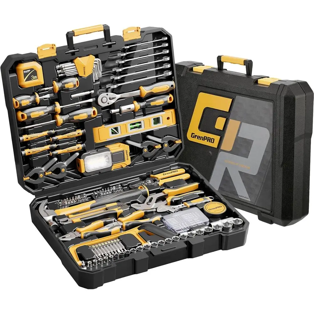 239-Piece Comprehensive Tool Kit for Home, Automotive, and Motorcycle Repairs - Portable Plastic Storage Case Included
239-Piece Comprehensive Tool Kit for Home, Automotive, and Motorcycle Repairs - Portable Plastic Storage Case Included