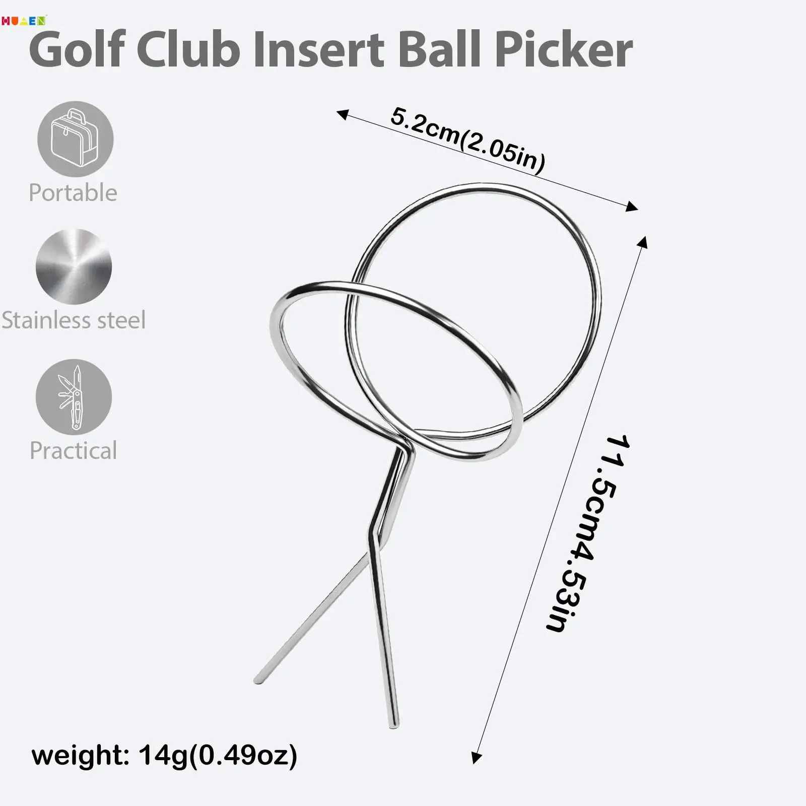 Golf Ball Retriever Tool with Reliable Grip Stainless Steel Ball Picker for Outdoor Golf Practice Equipment Supplies
Golf Ball Retriever Tool with Reliable Grip Stainless Steel Ball Picker for Outdoor Golf Practice Equipment Supplies
