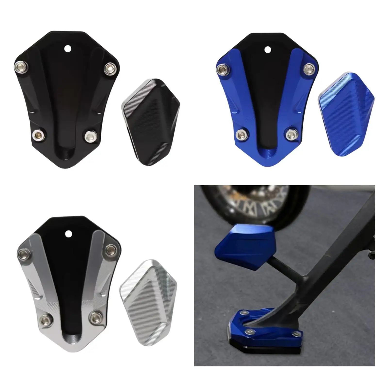 Motorcycle Kickstand Pad Extender Bike Replacement Parts Anti Skid Support Mat for Outdoor Parking Shengshi 368G Motorbike
Motorcycle Kickstand Pad Extender Bike Replacement Parts Anti Skid Support Mat for Outdoor Parking Shengshi 368G Motorbike