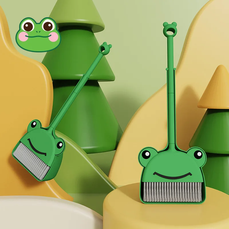 Hot Selling Children's Broom And Dustpan Set Exercising Children To Do Housework Cleaning Toys Cartoon Cute Frog Cleaning Set
Hot Selling Children's Broom And Dustpan Set Exercising Children To Do Housework Cleaning Toys Cartoon Cute Frog Cleaning Set