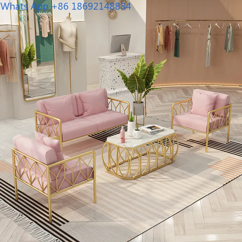 Nordic Clothing Store Iron Art Fabric Sofa Simple Hotel Apartment Light Luxury Sofa Table and Chair Set Sofa
Nordic Clothing Store Iron Art Fabric Sofa Simple Hotel Apartment Light Luxury Sofa Table and Chair Set Sofa