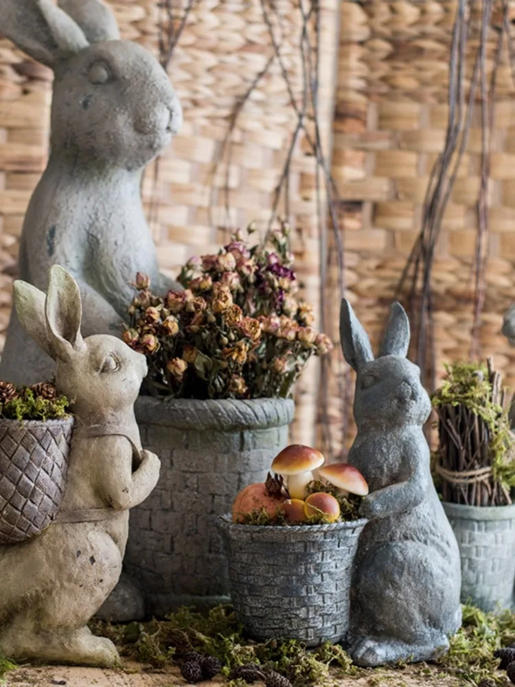 Creative Rabbit Flower Pot Decoration Ornaments Vintage Distressed American Country Courtyard Balcony Floor Gardening Supplies
Creative Rabbit Flower Pot Decoration Ornaments Vintage Distressed American Country Courtyard Balcony Floor Gardening Supplies