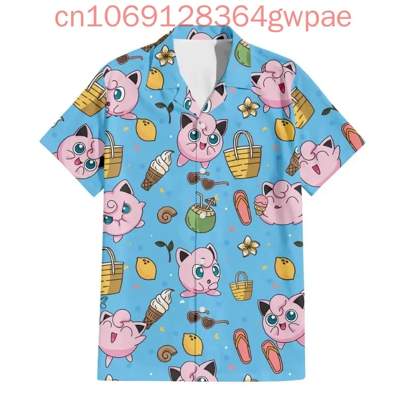Pokemon Jigglypuff Short Sleeve Hawaiian Shirts Men's Women's Kids Summer Casual Button Pikachu PKM Beach Shirts Tops
Pokemon Jigglypuff Short Sleeve Hawaiian Shirts Men's Women's Kids Summer Casual Button Pikachu PKM Beach Shirts Tops