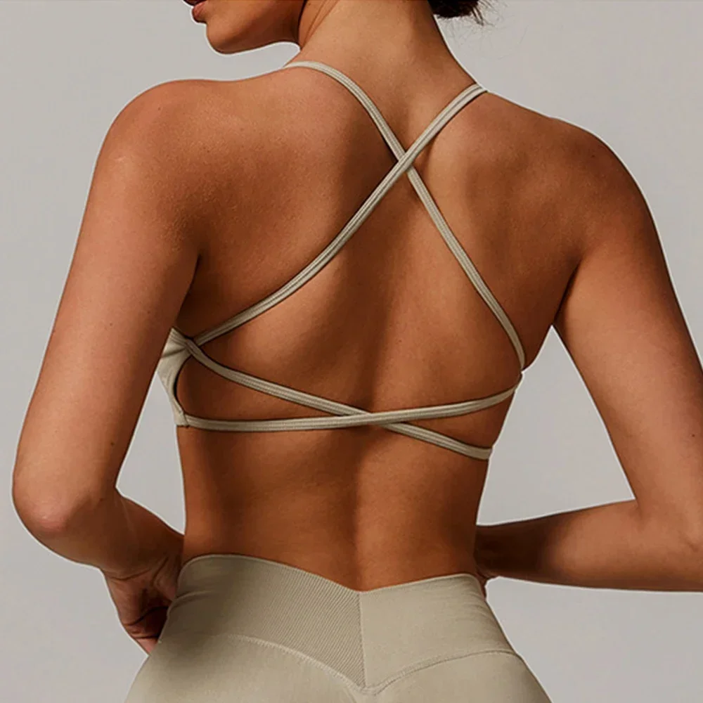 Seamless Sports Bra Gym Top Yoga Underwear Women Cross Back Straps Fitness Bra Workout High Strength Sport Top With Chest Pad
Seamless Sports Bra Gym Top Yoga Underwear Women Cross Back Straps Fitness Bra Workout High Strength Sport Top With Chest Pad
