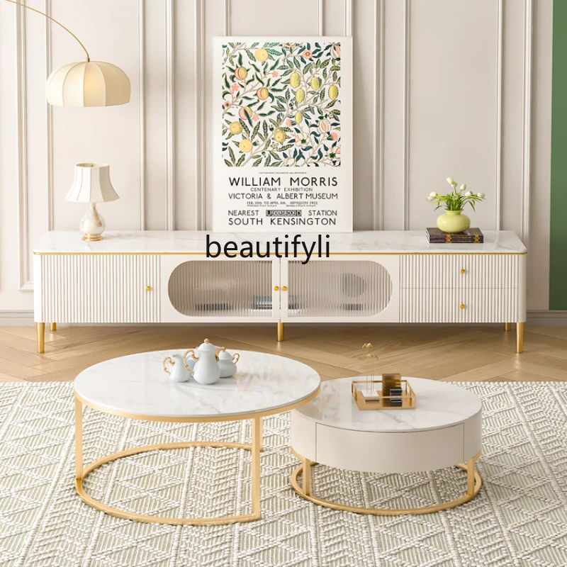 LBX Light Luxury Stone Plate TV Cabinet and Tea Table Combination Modern Minimalist Living Room TV Stand
LBX Light Luxury Stone Plate TV Cabinet and Tea Table Combination Modern Minimalist Living Room TV Stand