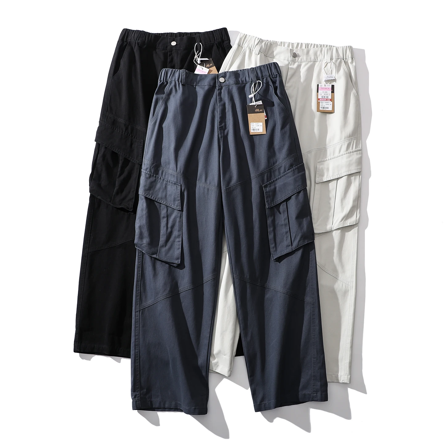 Spring Men's Straight Leg Washed Pure Cotton Elastic Waist Pocketed Workwear Casual Trousers Trendy Knife- Pants
Spring Men's Straight Leg Washed Pure Cotton Elastic Waist Pocketed Workwear Casual Trousers Trendy Knife- Pants