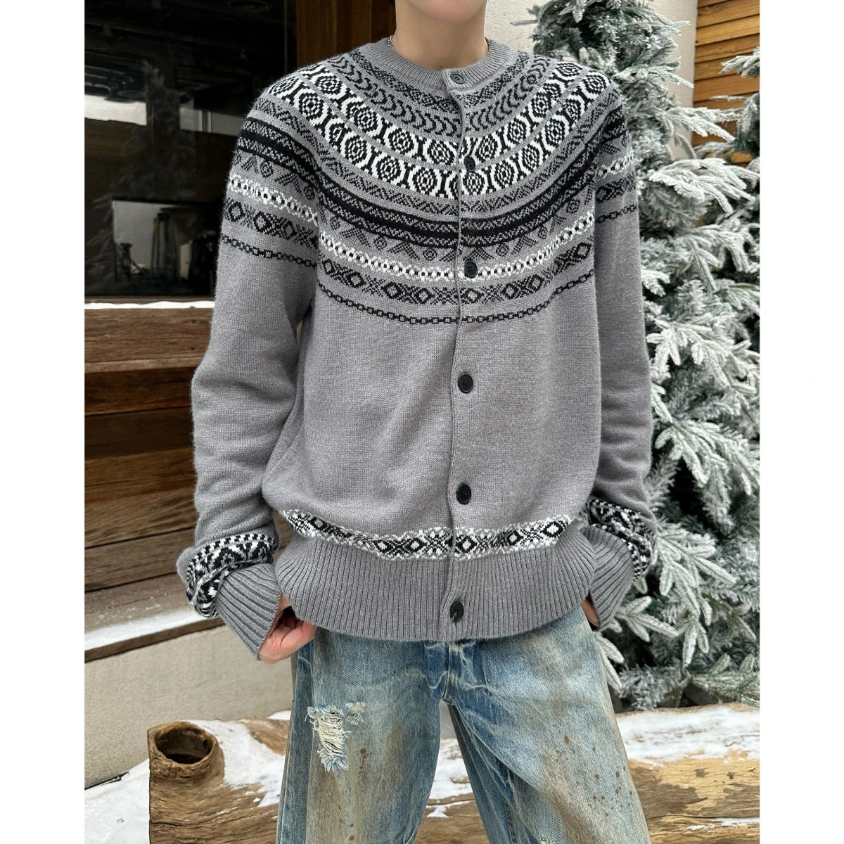 American Casual Loose Knitted Sweater Cardigan Autumn Season Polyester Fiber Long Sve Youth Active Sle Versatile Outerwear
American Casual Loose Knitted Sweater Cardigan Autumn Season Polyester Fiber Long Sve Youth Active Sle Versatile Outerwear