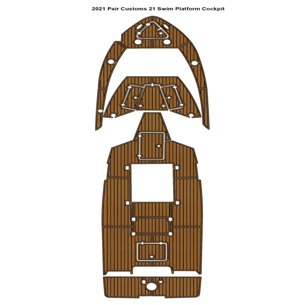 2021 Pair Customs 21 Swim Platform Cockpit Boat EVA Teak Deck Floor Mat Seadek MarineMat Gatorstep Style Self Adhesive
2021 Pair Customs 21 Swim Platform Cockpit Boat EVA Teak Deck Floor Mat Seadek MarineMat Gatorstep Style Self Adhesive