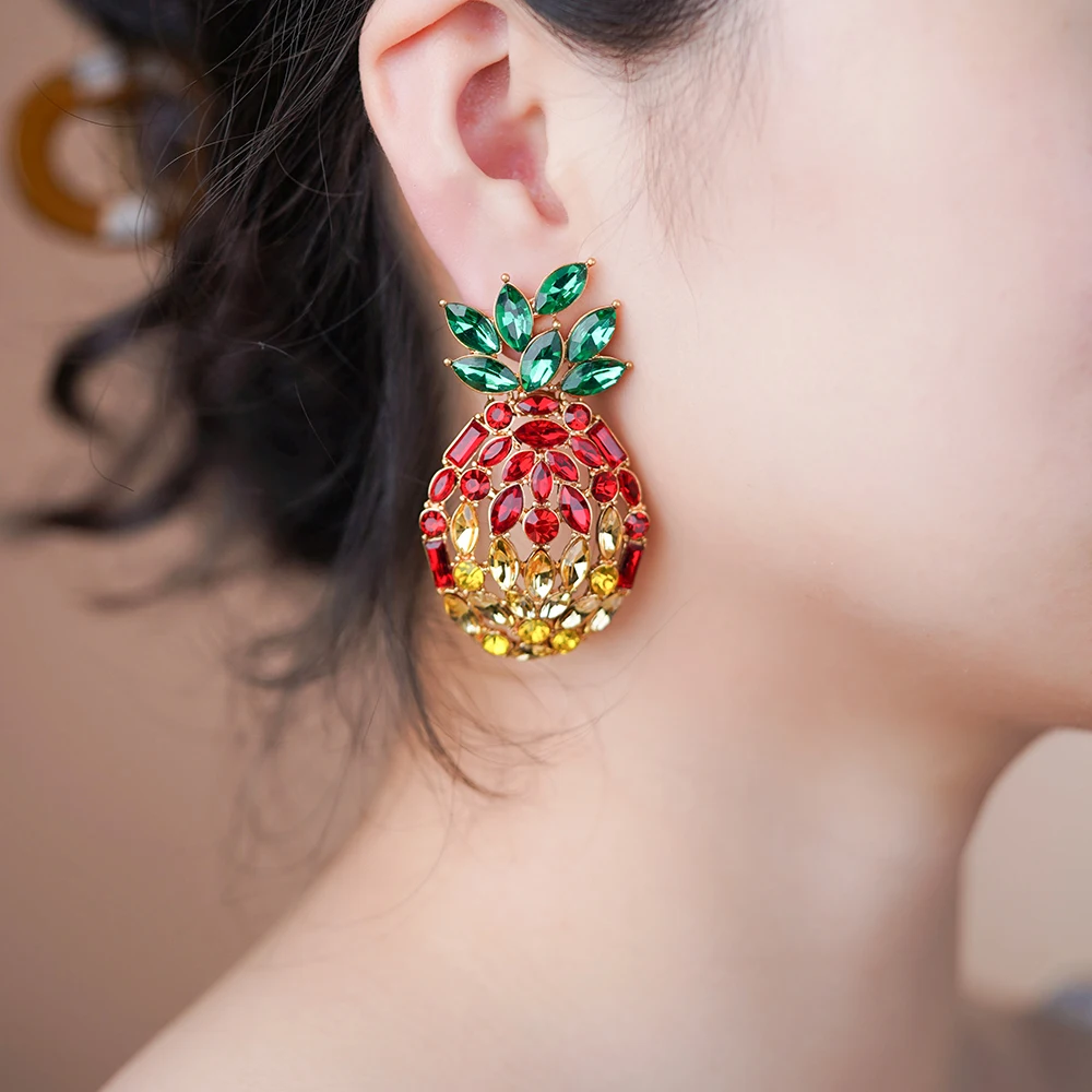 Statement Dangle Earrings For Women Ananas Designer Crystal Drop Earring Casual Party Birthday Wear 2023 New In Trending Jewelry
Statement Dangle Earrings For Women Ananas Designer Crystal Drop Earring Casual Party Birthday Wear 2023 New In Trending Jewelry