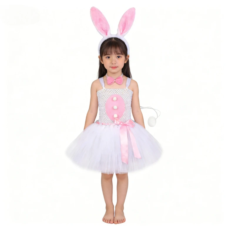 Baby Girls Easter Bunny Tutu Dress for Kids Easter Holiday Clothes with Ears Tail Children Little White Rabbit Halloween Costume
Baby Girls Easter Bunny Tutu Dress for Kids Easter Holiday Clothes with Ears Tail Children Little White Rabbit Halloween Costume