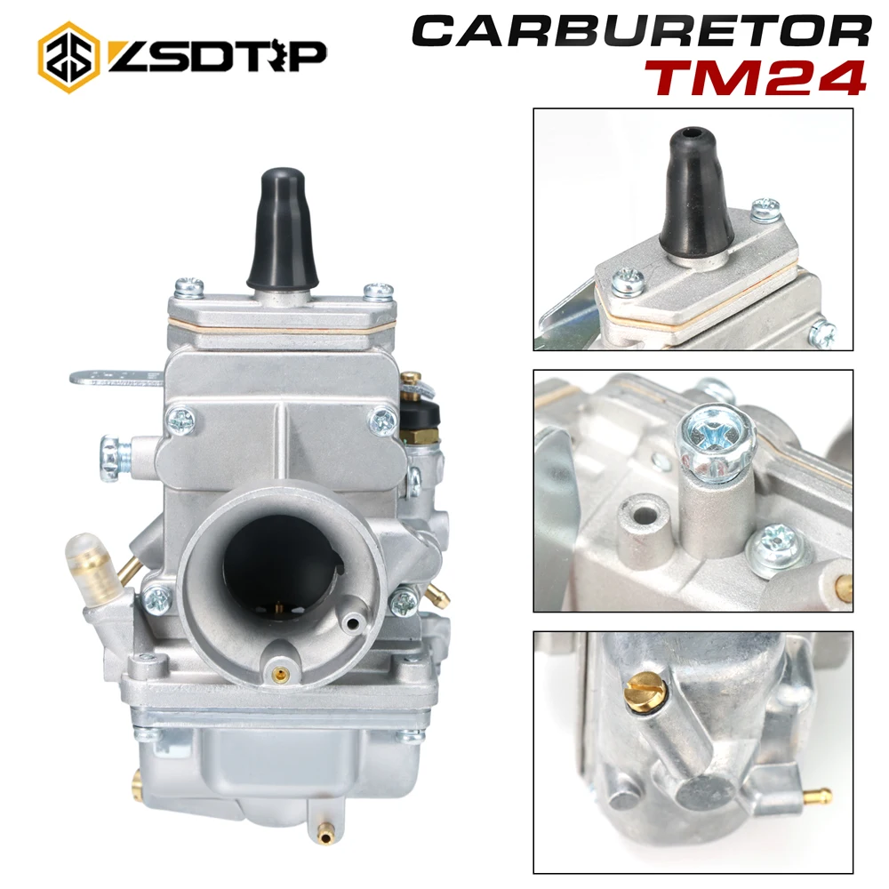 ZSDTRP TM24 401-0019404 Mikuni Racing Carburetor 24mm Flat Slide for 125cc–250cc Dirt Bike Go Kart Scoote
ZSDTRP TM24 401-0019404 Mikuni Racing Carburetor 24mm Flat Slide for 125cc–250cc Dirt Bike Go Kart Scoote