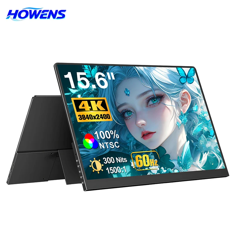 HOWENS 15.6 Inch 4KUHD Portable IPS Display3840×2400 100% NTSC Low Blue Light VESA Travel Secondary Screen For Laptop Phone Game
HOWENS 15.6 Inch 4KUHD Portable IPS Display3840×2400 100% NTSC Low Blue Light VESA Travel Secondary Screen For Laptop Phone Game