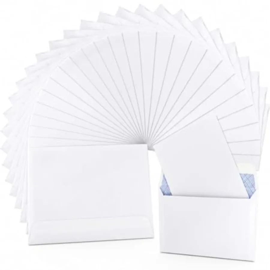 200 Pack 4x6 White Kraft Envelopes, Self Seal Business Envelopes for Invitations, Photos, Cards, Weddings, No Window
200 Pack 4x6 White Kraft Envelopes, Self Seal Business Envelopes for Invitations, Photos, Cards, Weddings, No Window
