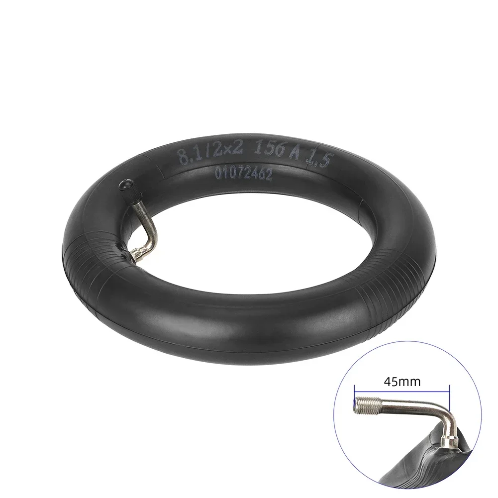 Black 8.5 Inch Scooter Inner Tube 90° Bent Valve Easy Installation Enhanced Durability High-Quality Material Long Nozzle
Black 8.5 Inch Scooter Inner Tube 90° Bent Valve Easy Installation Enhanced Durability High-Quality Material Long Nozzle