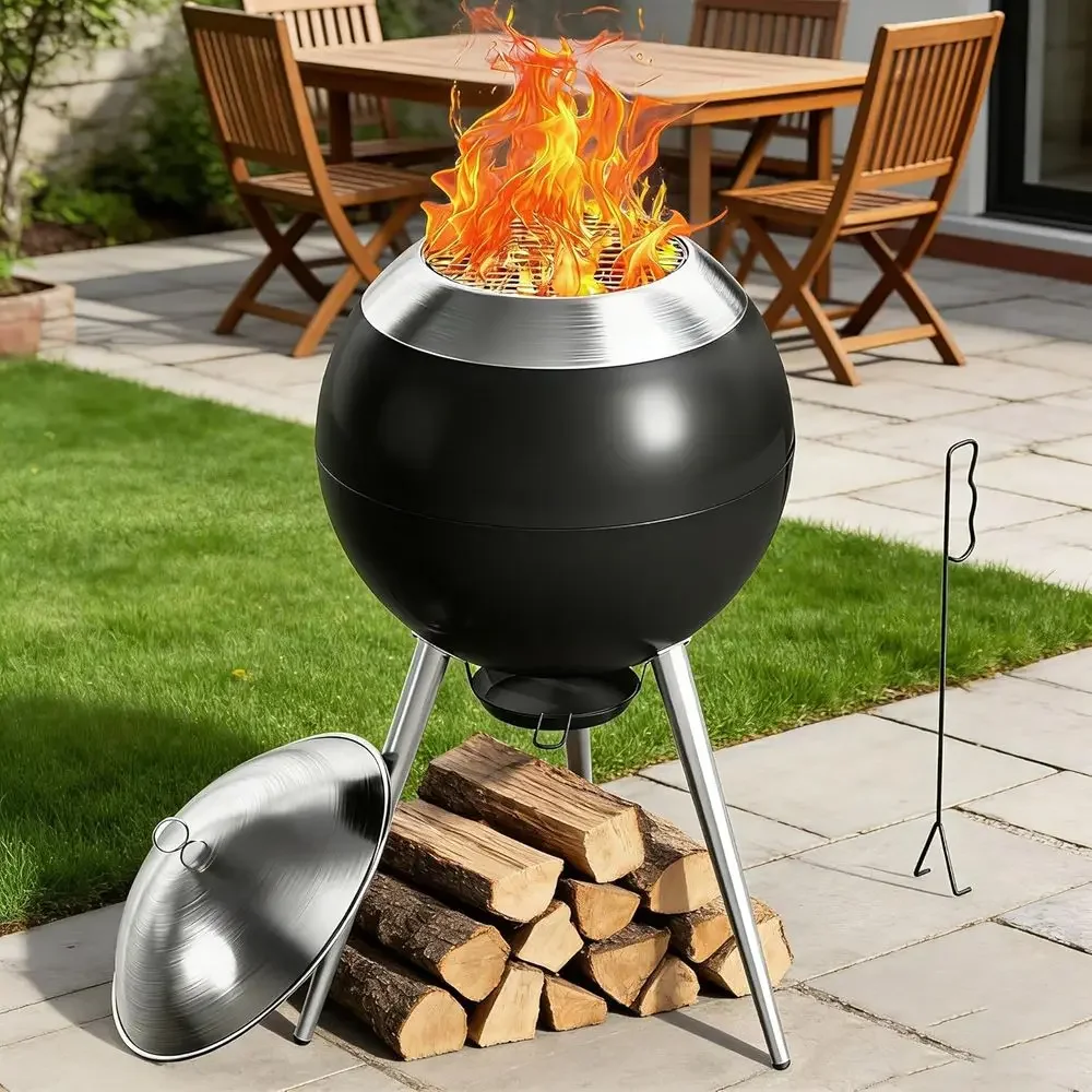 Portable Outdoor Charcoal Grill with Removable Ash Pan, 304 Stainless Steel, Enhanced Airflow, Easy Cleanup
Portable Outdoor Charcoal Grill with Removable Ash Pan, 304 Stainless Steel, Enhanced Airflow, Easy Cleanup