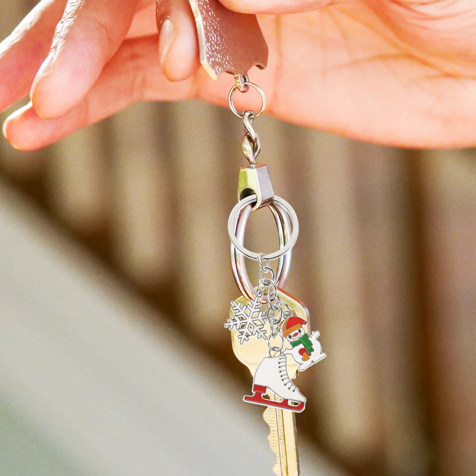 Snowflake Key Chain Pendant for Decoration Car Bag Keychain Cute Zinc Alloy Keyring Primary School
Snowflake Key Chain Pendant for Decoration Car Bag Keychain Cute Zinc Alloy Keyring Primary School