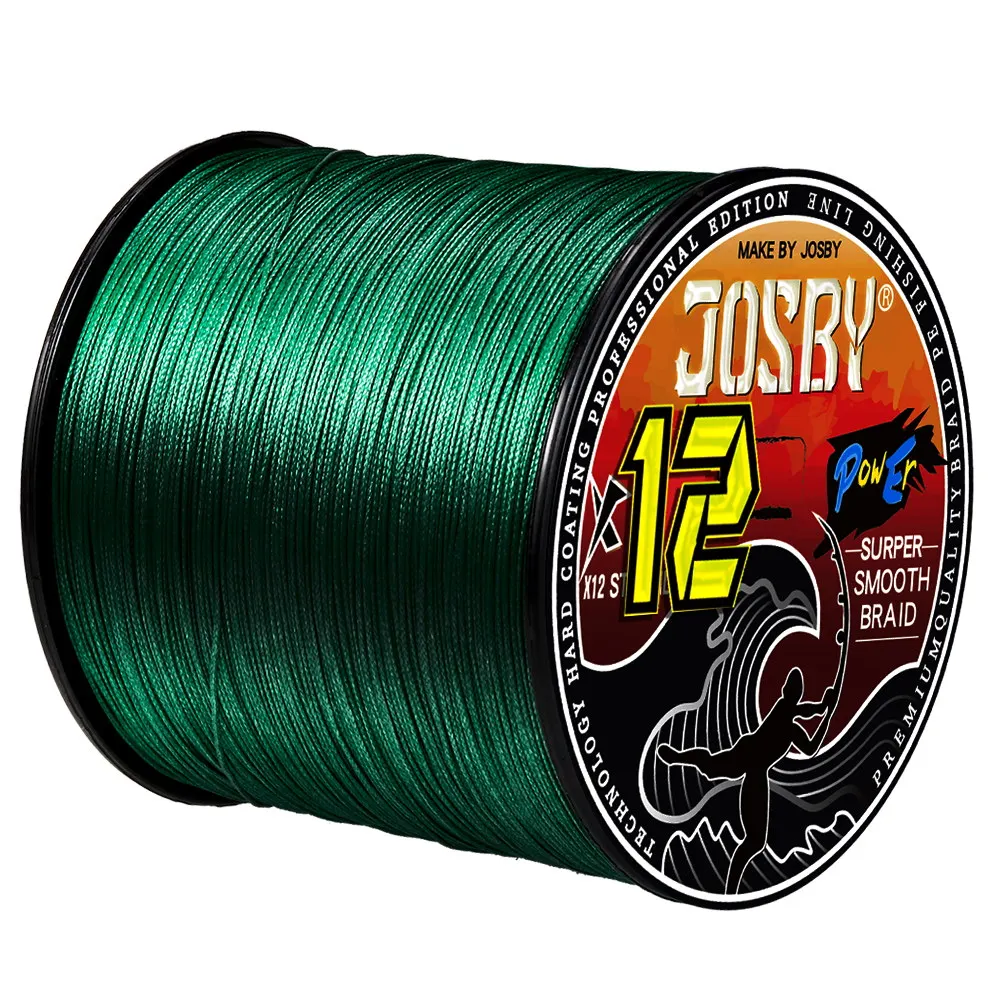 JOSBY 12 Braided Fishing Line Multifilament Carp Fly 12 Strands 300M 500M 100M Multicolor Japan Spinning Extreme PE Strong Weave
JOSBY 12 Braided Fishing Line Multifilament Carp Fly 12 Strands 300M 500M 100M Multicolor Japan Spinning Extreme PE Strong Weave