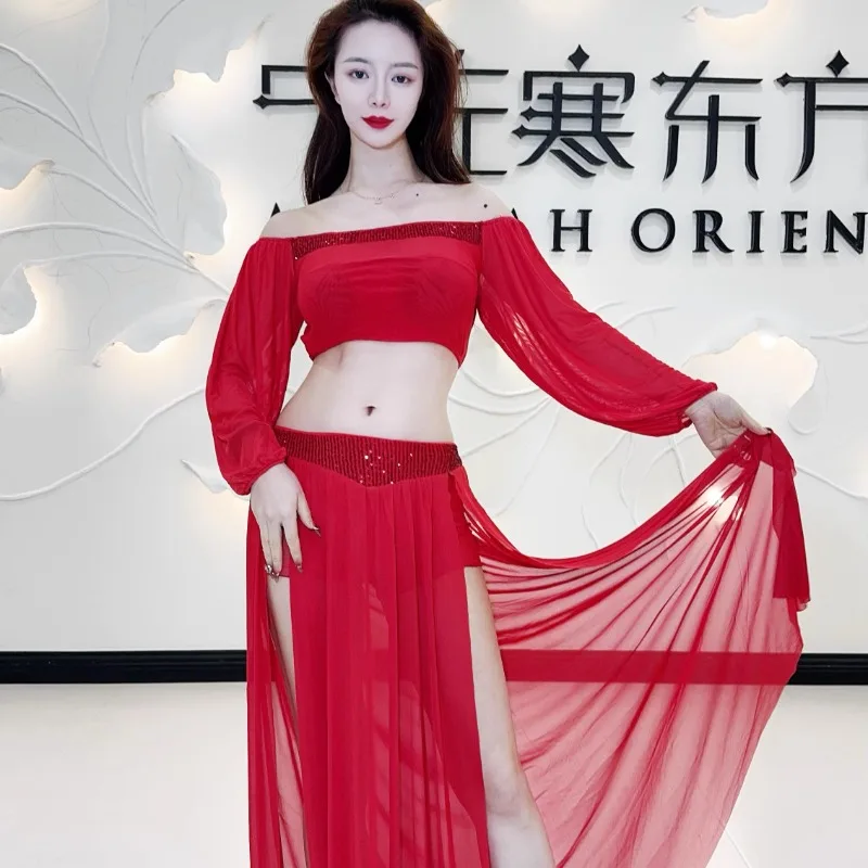 Customized New Belly Dance Costume Performance Dress Practice Clothes Beginner Long Skirt Large Size Large Swing Dress Dancewear
Customized New Belly Dance Costume Performance Dress Practice Clothes Beginner Long Skirt Large Size Large Swing Dress Dancewear