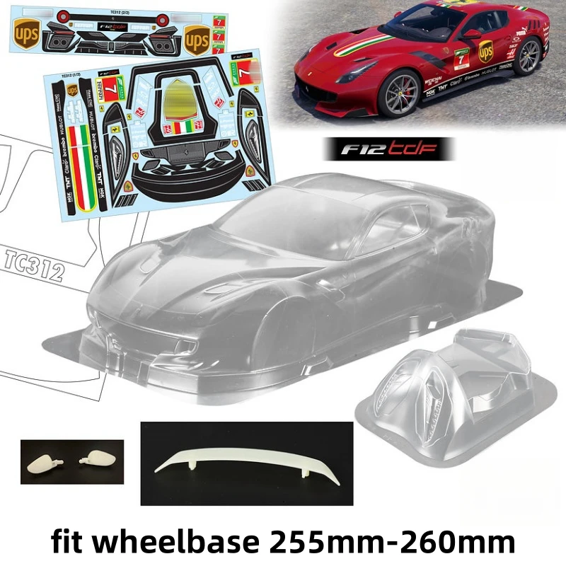 1/10 Ferari F12 RC Drift Car корпус корпуса 190 мм ширина для дорожного автомобиля 255 мм-260 мм колесная база Tamiya Kyosho Yokomo 3Racing mst hpi
1/10 Ferari F12 RC Drift Car корпус корпуса 190 мм ширина для дорожного автомобиля 255 мм-260 мм колесная база Tamiya Kyosho Yokomo 3Racing mst hpi