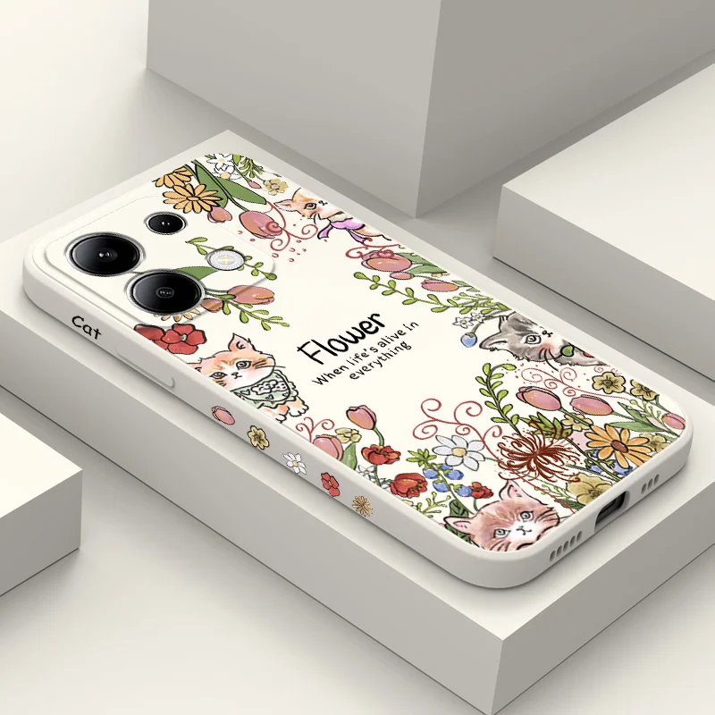 Cat Garden Phone Case For Xiaomi Redmi Note 14 13 12 12S 11 11S 10 10S 9 9S Pro Plus 4G 5G Liquid Silicone Cover
Cat Garden Phone Case For Xiaomi Redmi Note 14 13 12 12S 11 11S 10 10S 9 9S Pro Plus 4G 5G Liquid Silicone Cover