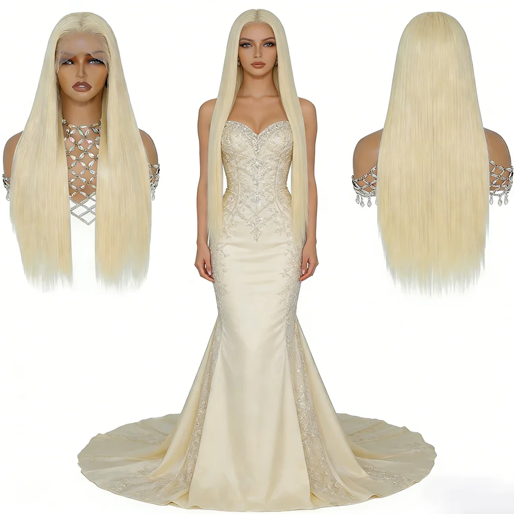 13x4 Transparent Lace Front Wig Long Straight 613 Blonde Pre Plucked Glueless Cosplay Hair For Women Halloween Anime Daily Party
13x4 Transparent Lace Front Wig Long Straight 613 Blonde Pre Plucked Glueless Cosplay Hair For Women Halloween Anime Daily Party