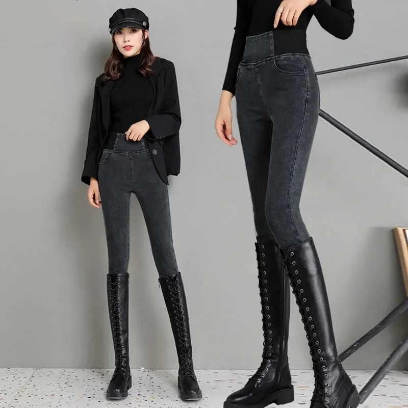 Slim Stretch Women Jeans 26-38 Big Size Casual Pencil Vaqueros Patchwork High Waist Skinny Pants 2023 New Spring Denim Leggings
Slim Stretch Women Jeans 26-38 Big Size Casual Pencil Vaqueros Patchwork High Waist Skinny Pants 2023 New Spring Denim Leggings