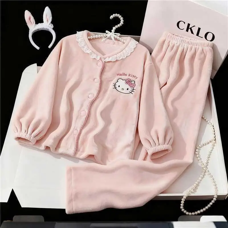 Sanrio Hello Kitty Pajama Woman Winter Children's Clothing Girls Clothes Boy Pajamas Infant Girl Stitch Products Men Loungewear
Sanrio Hello Kitty Pajama Woman Winter Children's Clothing Girls Clothes Boy Pajamas Infant Girl Stitch Products Men Loungewear