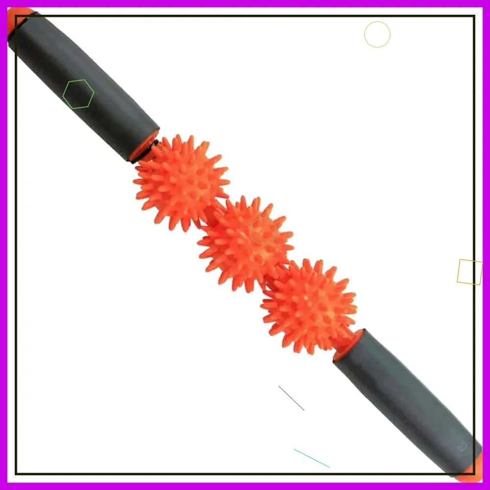 Spiky Acupressure Roller with 3 Independent Balls for Muscle Relief, 17 Inch Massage Stick
Spiky Acupressure Roller with 3 Independent Balls for Muscle Relief, 17 Inch Massage Stick