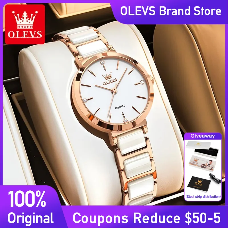 OLEVS 5877 Women's Watches Original luxury Ladies Watch Waterproof Date Ladies' wristwatch Stainless steel brand Reloj Mujer
OLEVS 5877 Women's Watches Original luxury Ladies Watch Waterproof Date Ladies' wristwatch Stainless steel brand Reloj Mujer