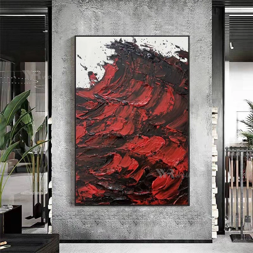 Handmade Canvas Oil Painting Abstract 3D Red Ocean Waves Wall Decor Art Picture Modern Living Room Bedroom Hotel Hanging Poster
Handmade Canvas Oil Painting Abstract 3D Red Ocean Waves Wall Decor Art Picture Modern Living Room Bedroom Hotel Hanging Poster