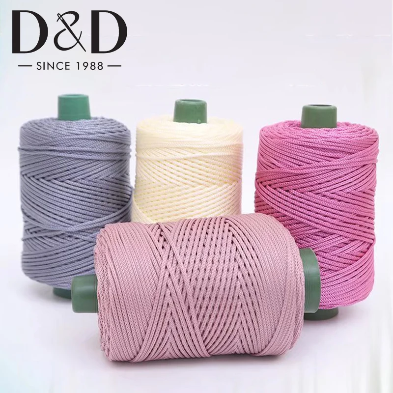200M/Roll Hollow Knitted Crochet Yarns For DIY Handbag Purse Hat Bag Making Cord Braided Thread Round Rope 3mm
200M/Roll Hollow Knitted Crochet Yarns For DIY Handbag Purse Hat Bag Making Cord Braided Thread Round Rope 3mm