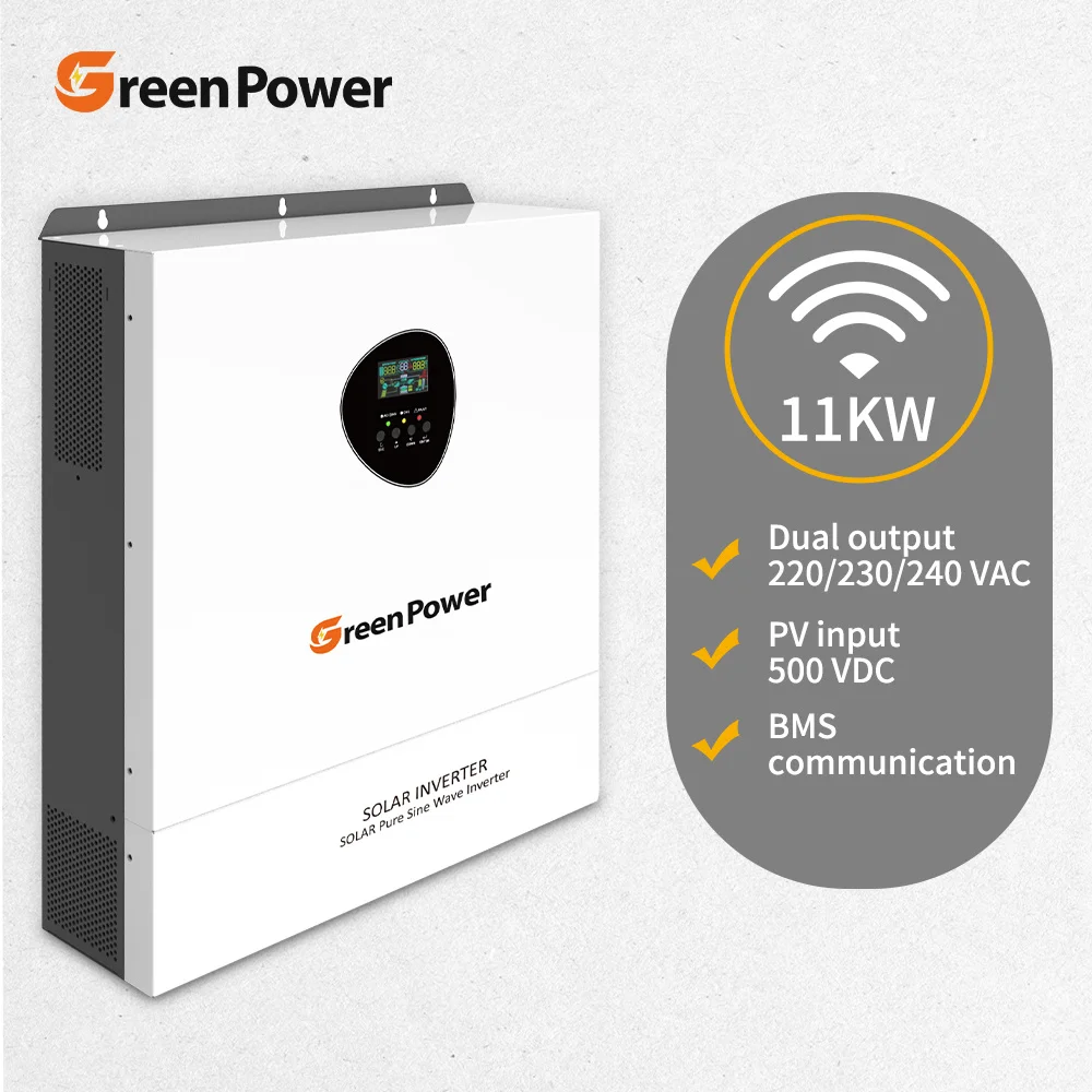 High Voltage Hybrid Inverter 3KW 11KW Single Dual MPPT Solar Inverter 48V 24V ON/OFF Grid 220v 60Hz AC For Off-Grid Solar
High Voltage Hybrid Inverter 3KW 11KW Single Dual MPPT Solar Inverter 48V 24V ON/OFF Grid 220v 60Hz AC For Off-Grid Solar