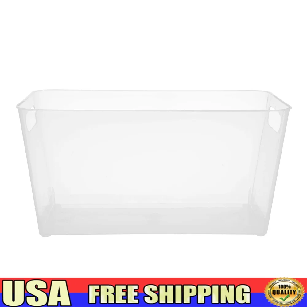 Clear Storage Organizer Bins with Handles Set of 2 Multi-Purpose Stacking Containers Home Bathroom Kitchen Organization
Clear Storage Organizer Bins with Handles Set of 2 Multi-Purpose Stacking Containers Home Bathroom Kitchen Organization