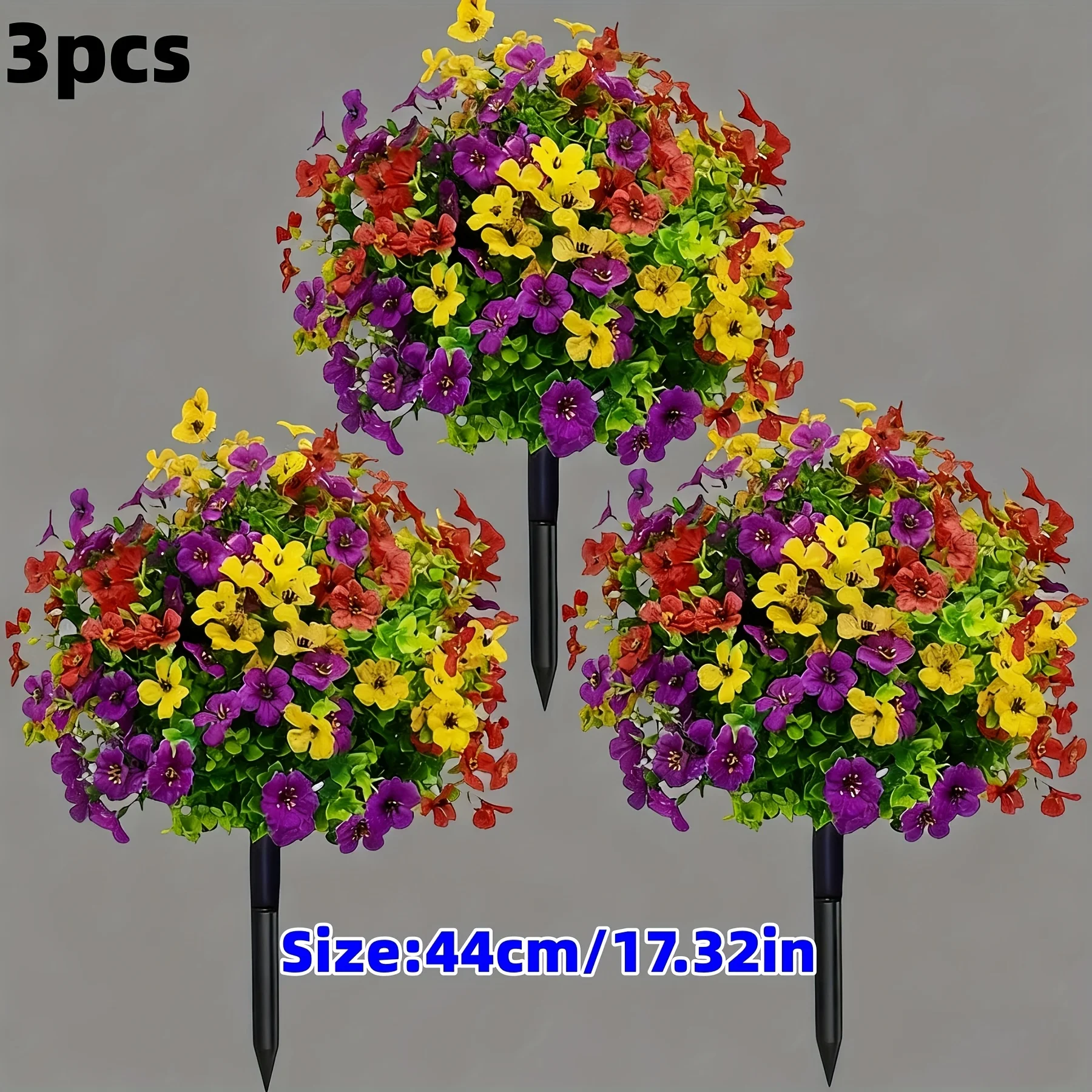 3pcs - Artificial Boxwood Potted Balls, Artificial Green Shrubs with Violet Flowers, UV Protection, Simulation Shrub Plants, Ter
3pcs - Artificial Boxwood Potted Balls, Artificial Green Shrubs with Violet Flowers, UV Protection, Simulation Shrub Plants, Ter