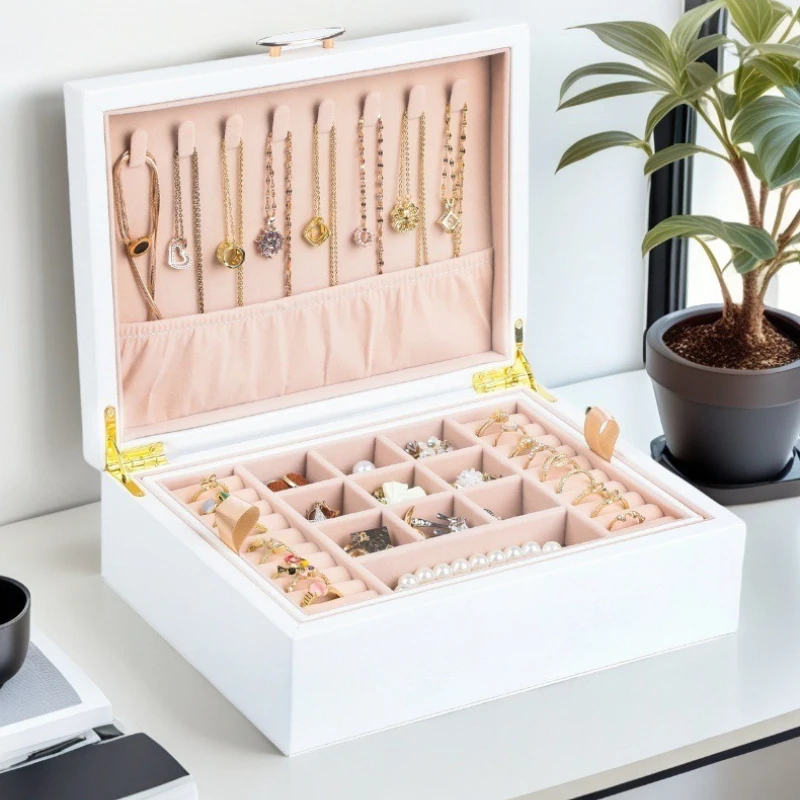 Leather Jewelry Boxes Necklaces Earring Rings Storage Box Women Portable Trinket Boxes Multifunctional Jewelry Organizer Box
Leather Jewelry Boxes Necklaces Earring Rings Storage Box Women Portable Trinket Boxes Multifunctional Jewelry Organizer Box