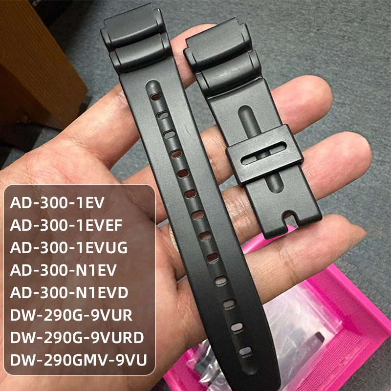 For Casio Men's Resin Silicone Strap DW-290/340 DW-290G DW-290GMV AD-300 AD-300-1EV/1EVEF/1EVEG/300N1EV/D Watchband Waterproof
For Casio Men's Resin Silicone Strap DW-290/340 DW-290G DW-290GMV AD-300 AD-300-1EV/1EVEF/1EVEG/300N1EV/D Watchband Waterproof